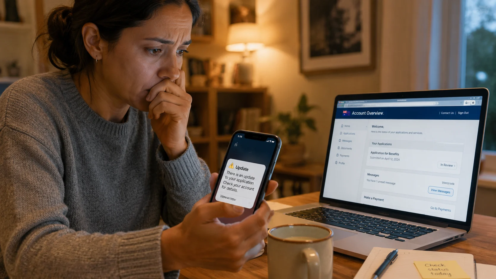 حالة طلب USCIS - معنى كل تحديث